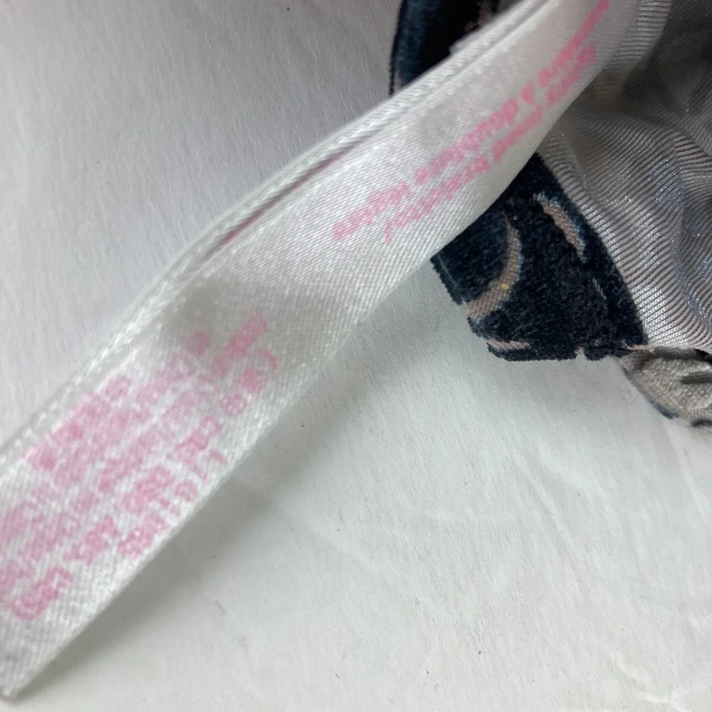 PINK Victoria's Secret Bralette Women L‎ Black Pink Velvet Burnout Strappy Back